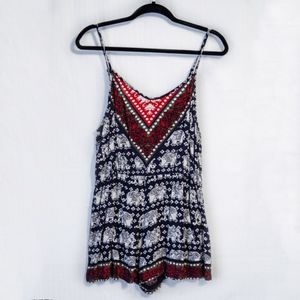 Elephant Print Romper